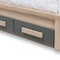 Baxton Studio Pandora Grey and Brown 2-Drawer Twin Size Storage Platform Bed 141-7960 - alternate 6